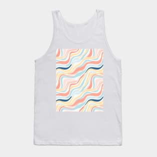 Autumn Nostalgia: Retro Pastel Doodle Delight Tank Top